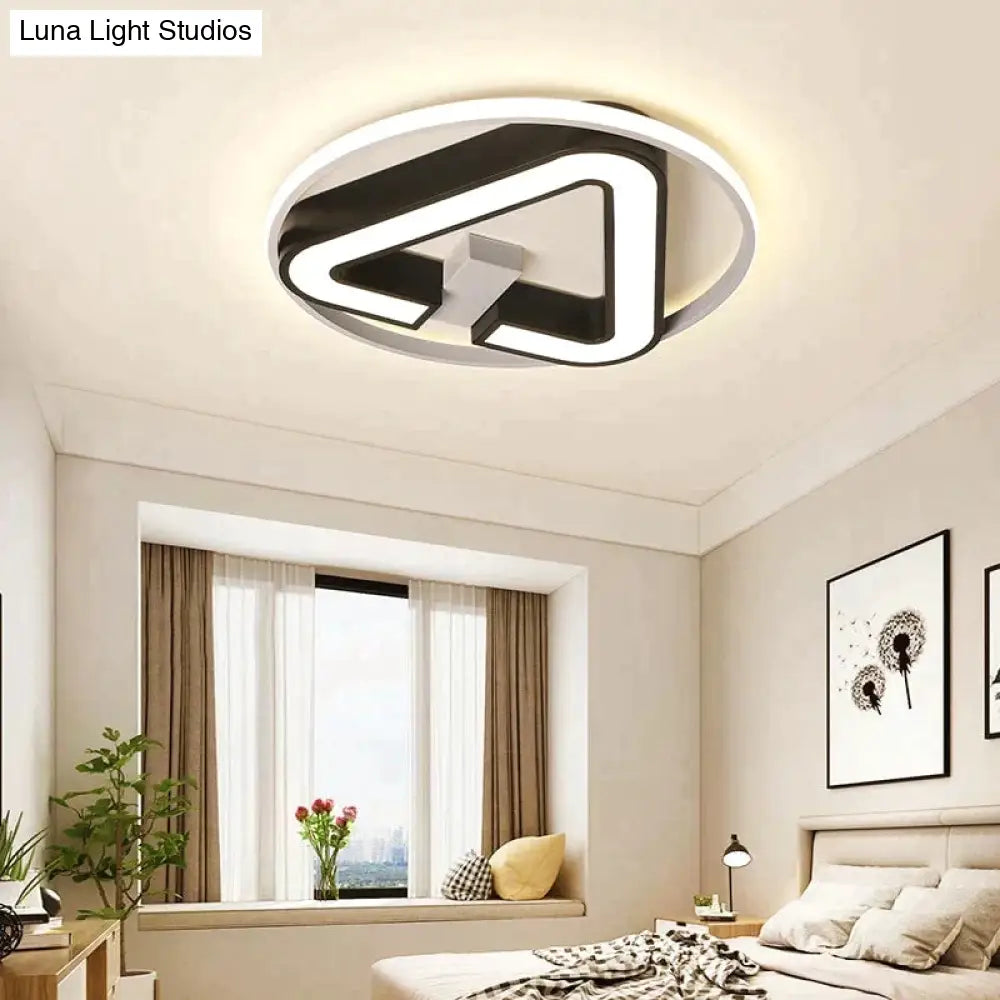 Modern Led Triangle Ceiling Lights For Living Room Bedroom Indoor Lighting Lamp Fixture Remote