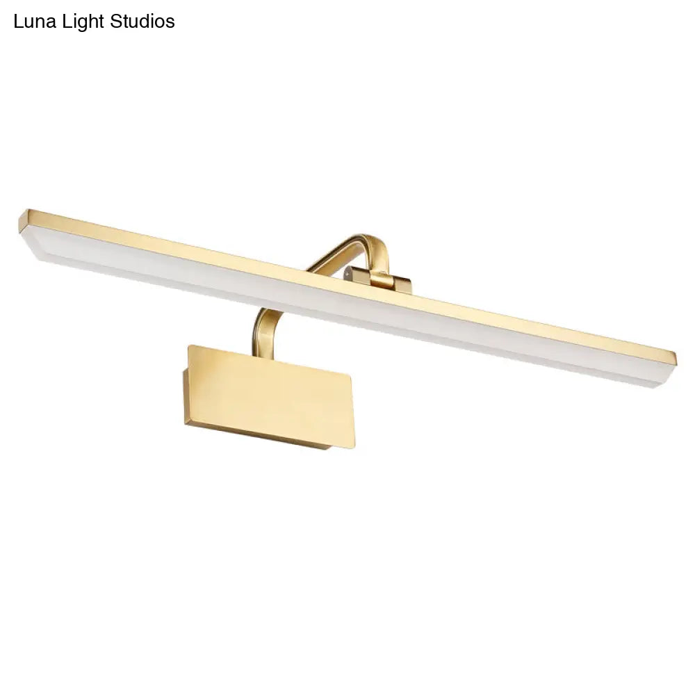 Modern Led Vanity Lamp With Acrylic Swivel And Bar Design For Bath