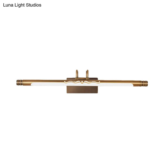 Modern Led Vanity Light Fixture In Bronze/Brass Finish White/Warm - 21 26 29 W