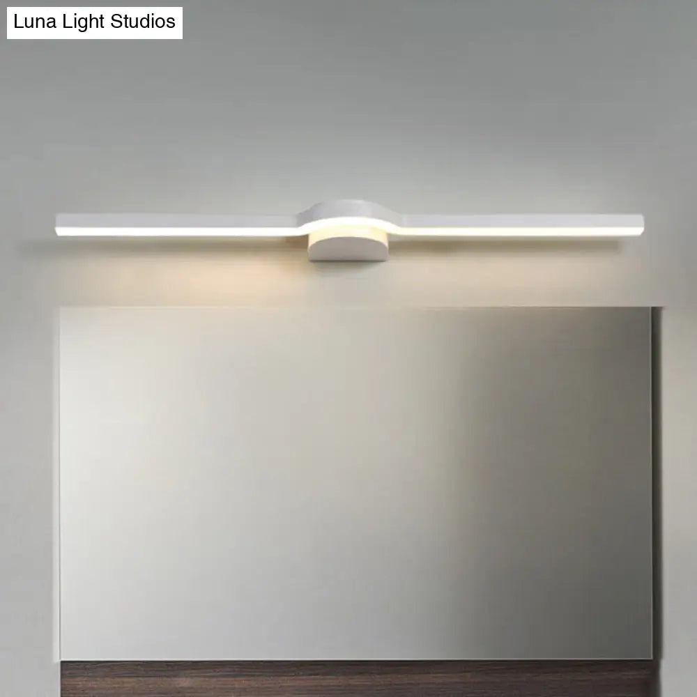 Modern Led Vanity Lighting Fixture - Simplicity Linear Acrylic Bathroom Wall Sconce