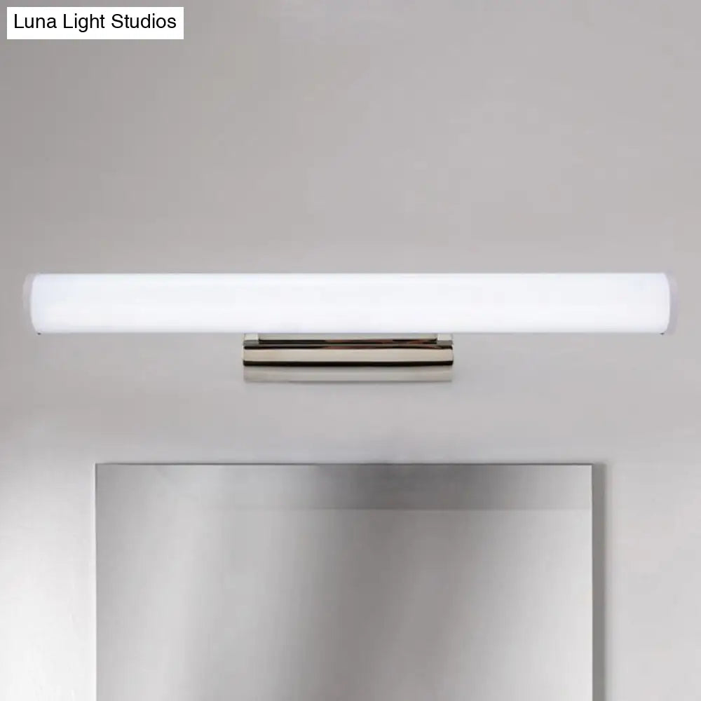 Modern Led Vanity Mirror Light With Chrome Sconce - Warm/White 16/23.5 W