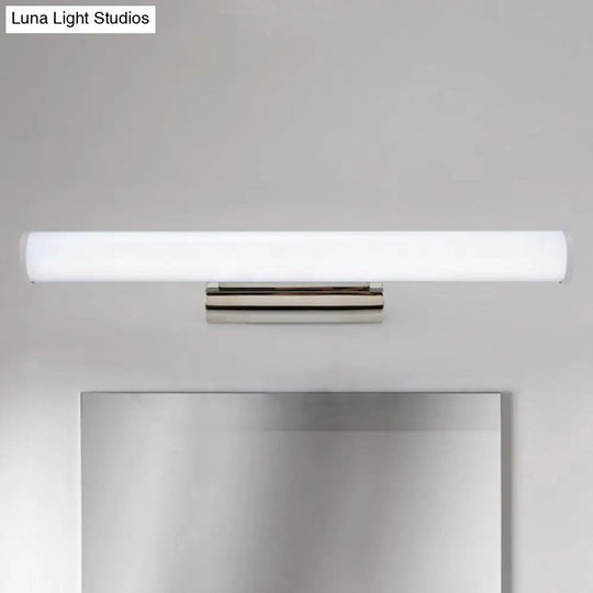 Modern Led Vanity Mirror Light With Chrome Sconce - Warm/White 16/23.5 W