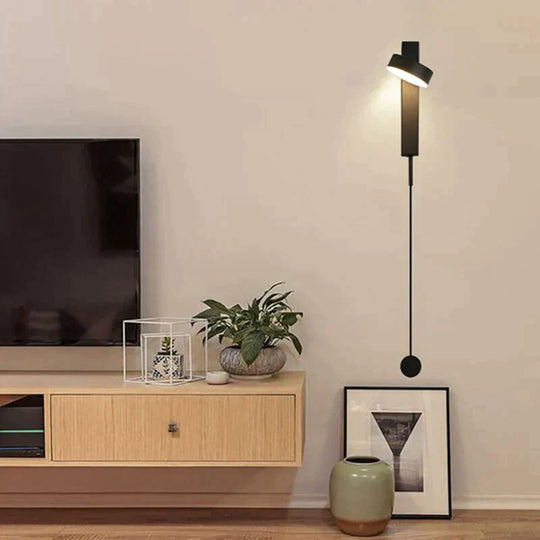 Modern Led Wall Lamps With Rotation Sconce Light For Bedside Living Room Bedroom Study Lamp