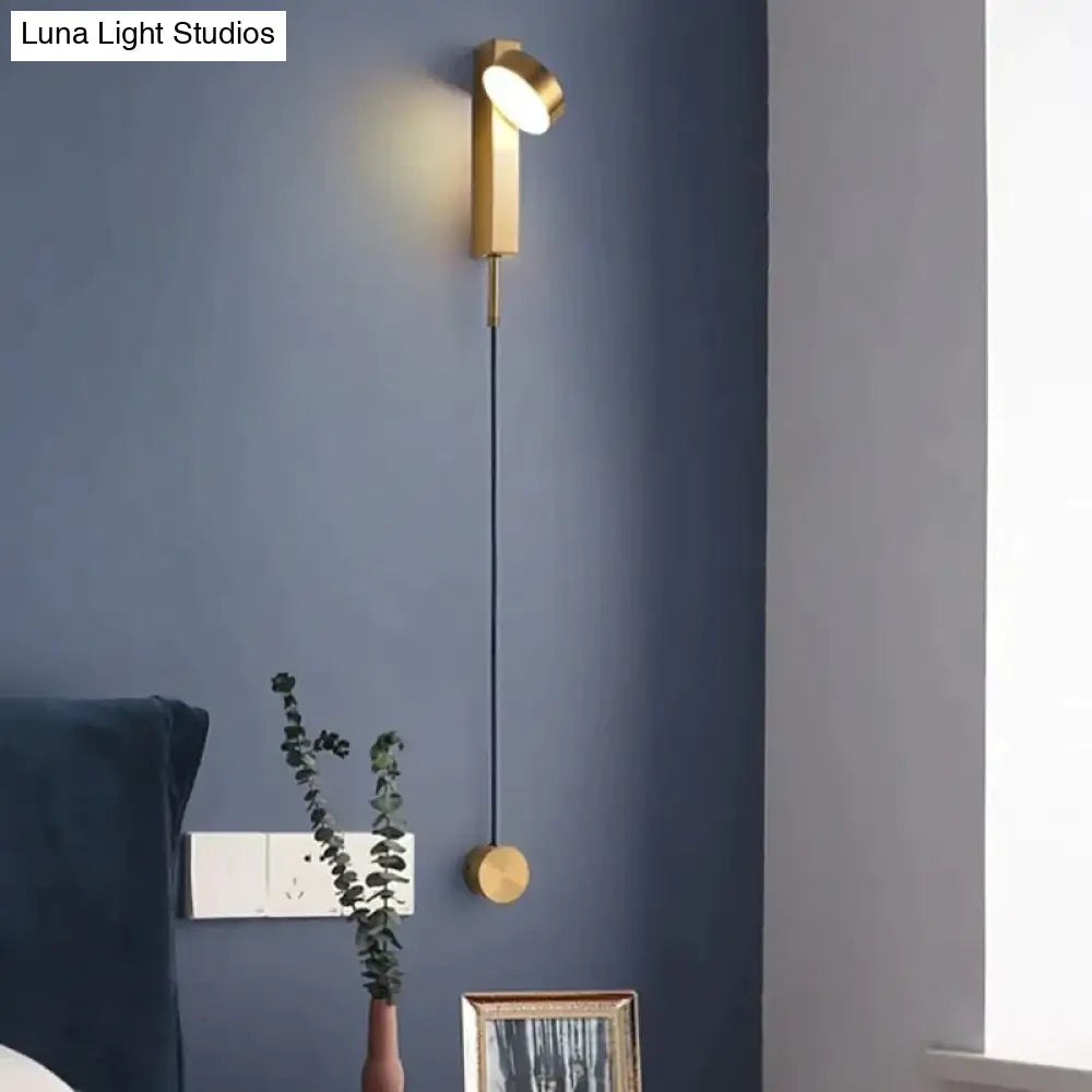 Modern Led Wall Lamps With Rotation Sconce Light For Bedside Living Room Bedroom Study Lamp