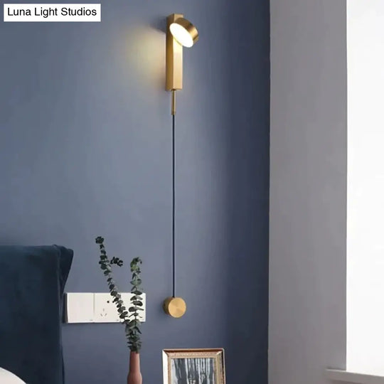 Modern Led Wall Lamps With Rotation Sconce Light For Bedside Living Room Bedroom Study Lamp