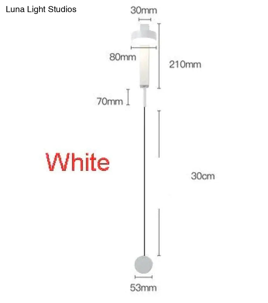 Modern Led Wall Lamps With Rotation Sconce Light For Bedside Living Room Bedroom Study White /