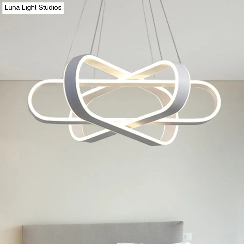 Modern Led White Acrylic Bedroom Chandelier Pendant Light