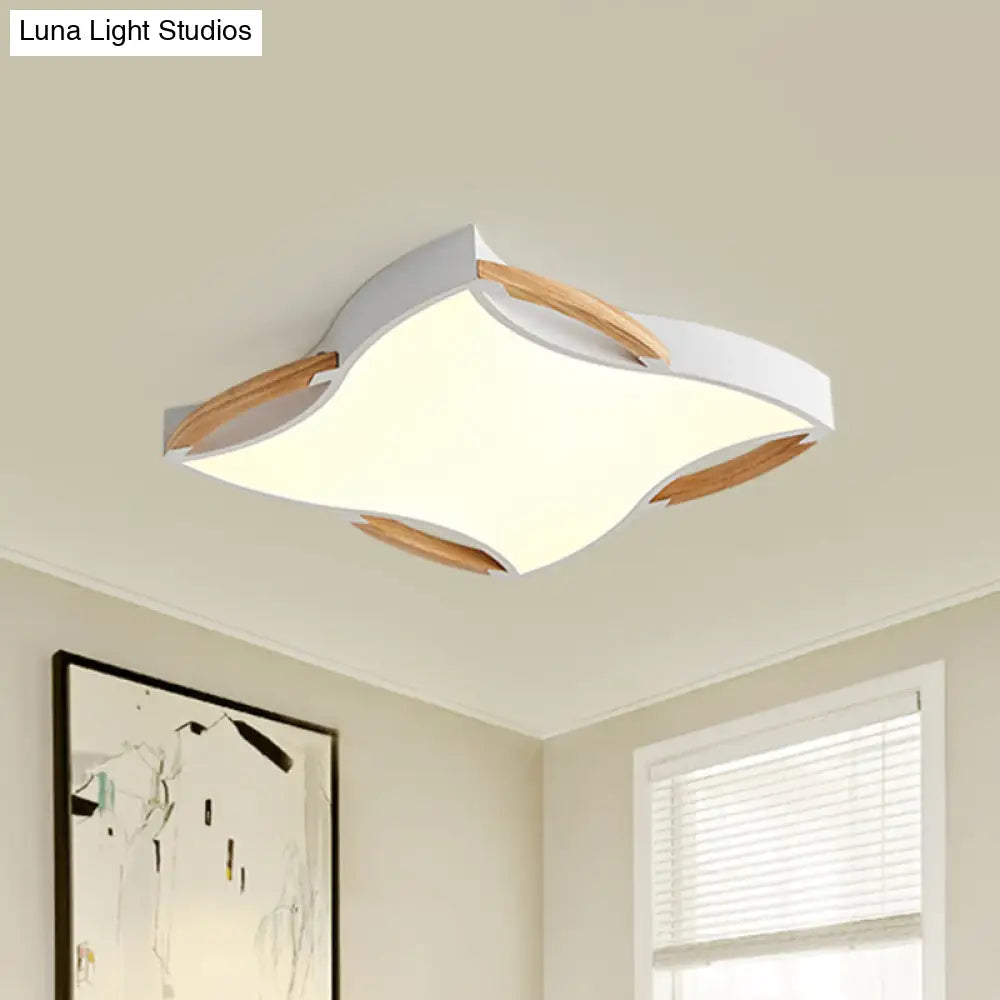 Modern Led White Starfish Flush Mount Ceiling Light Fixture - 16 / 19.5 Wide White/Natural Natural