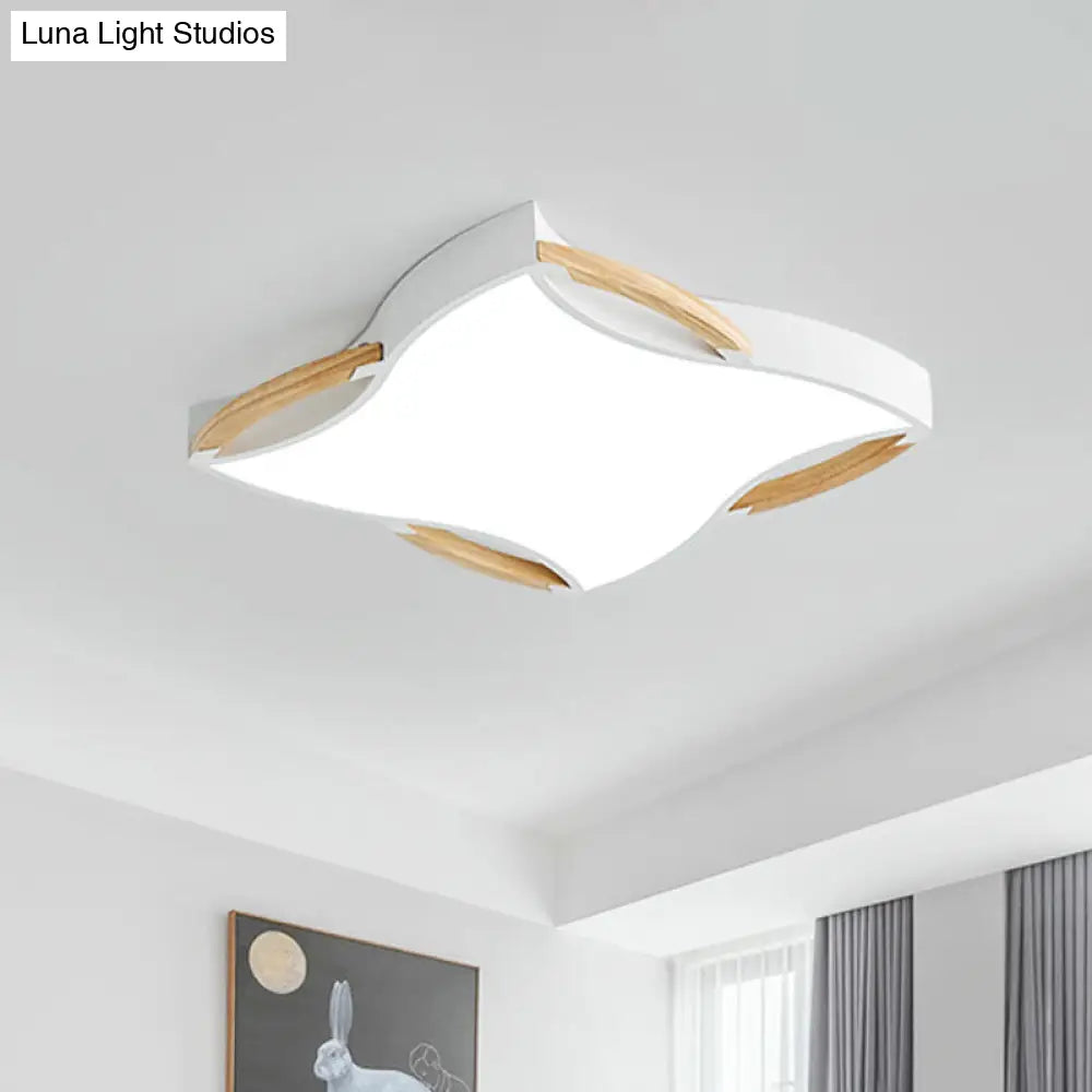 Modern Led White Starfish Flush Mount Ceiling Light Fixture - 16 / 19.5 Wide White/Natural