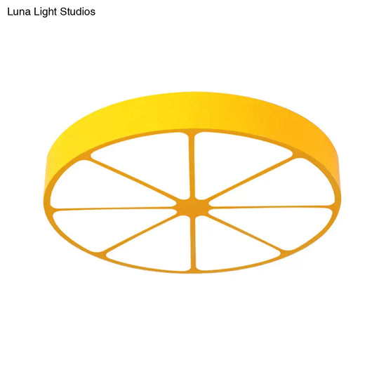 Modern Lemon Flat Ceiling Light For Kindergarten Classrooms