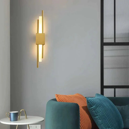 Modern Light Luxury Bedroom Copper Wall Lamp