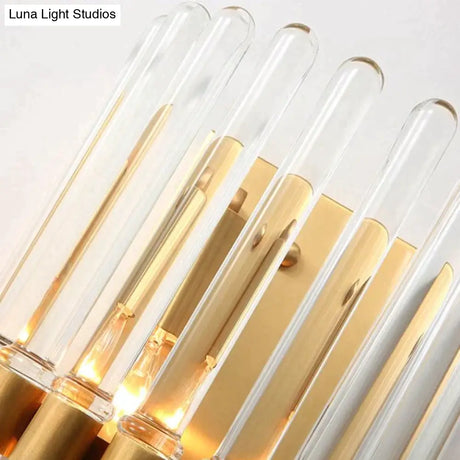 Modern Light Luxury Crystal LED Bedroom Bedside Lamp Copper Wall Lamp Copper Wall Lamps