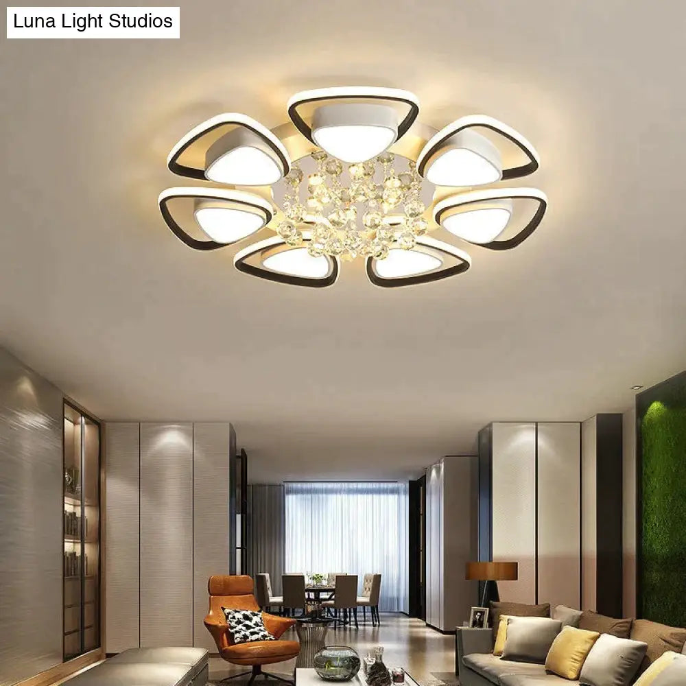 Modern Light Luxury High Grade Atmospheric Crystal Ceiling Lamp