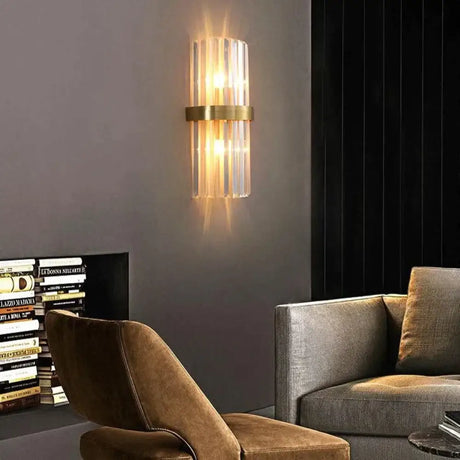 Modern Light Luxury Living Room Background Copper Wall Lamp Copper Wall Lamps