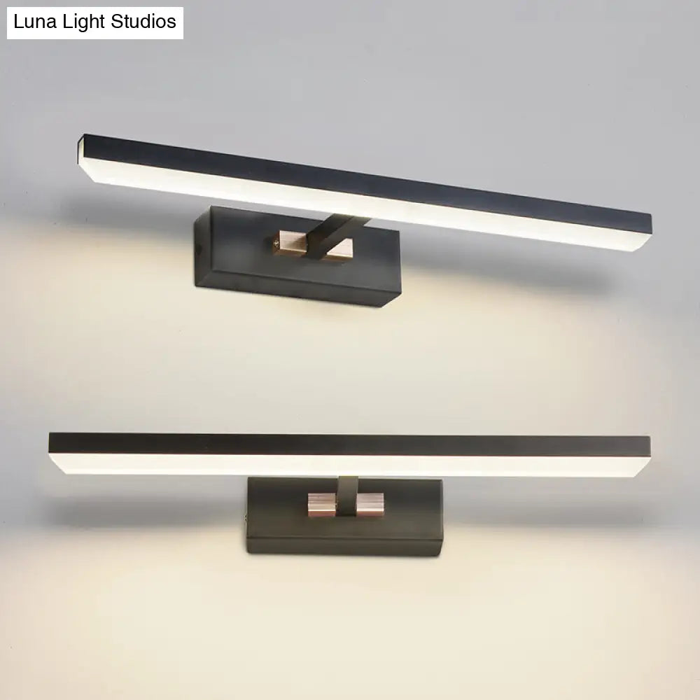 Modern Linear Led Vanity Light For Bathroom Walls - Acrylic Wall Sconce Fixture