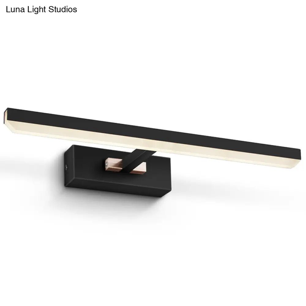 Modern Linear Led Vanity Light For Bathroom Walls - Acrylic Wall Sconce Fixture