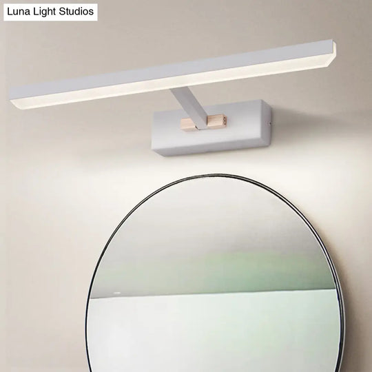 Modern Linear Led Vanity Light For Bathroom Walls - Acrylic Wall Sconce Fixture