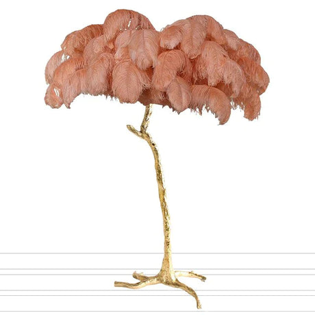 Modern Luxury Feather Floor Lamp Living Room Decoration Light Stand Light Decorative Standing Indoor