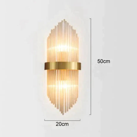 Modern Luxury Living Room Background Wall Lamp Bedroom Bedside Copper B / Without Light Source Lamps