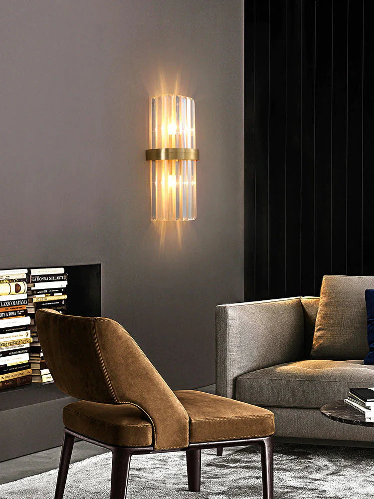 Modern Luxury Living Room Background Wall Lamp Bedroom Bedside Copper Wall Lamp