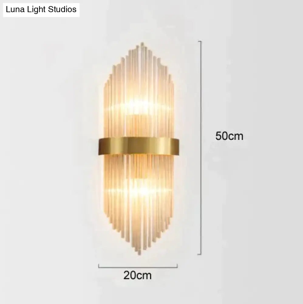 Modern Luxury Living Room Background Wall Lamp Bedroom Bedside Copper Lamps