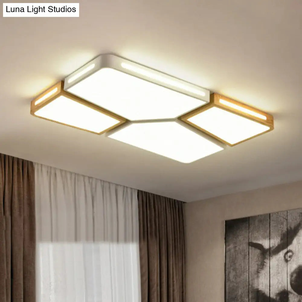 Modern Macaron Flush Mount Led Ceiling Light For Living Room