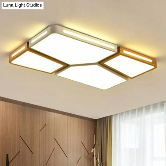 Modern Macaron Flush Mount Led Ceiling Light For Living Room