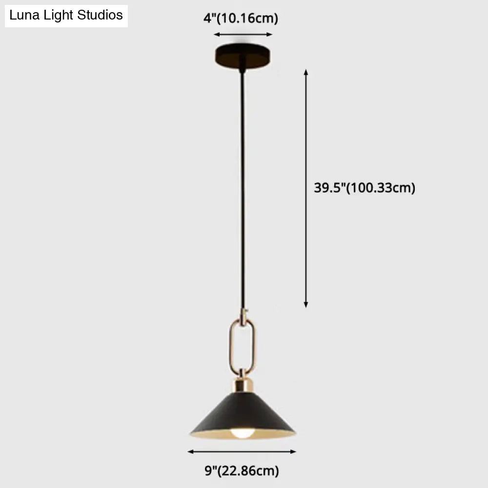 Modern Macarons Umbrella Pendant Light With Metal Ring - Stylish Lighting