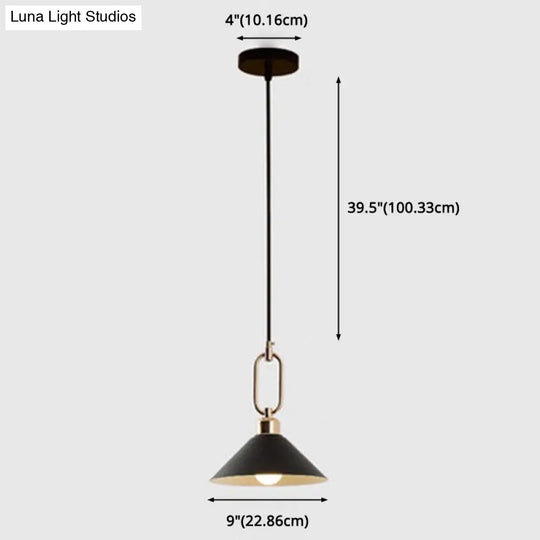 Modern Macarons Umbrella Pendant Light With Metal Ring - Stylish Lighting