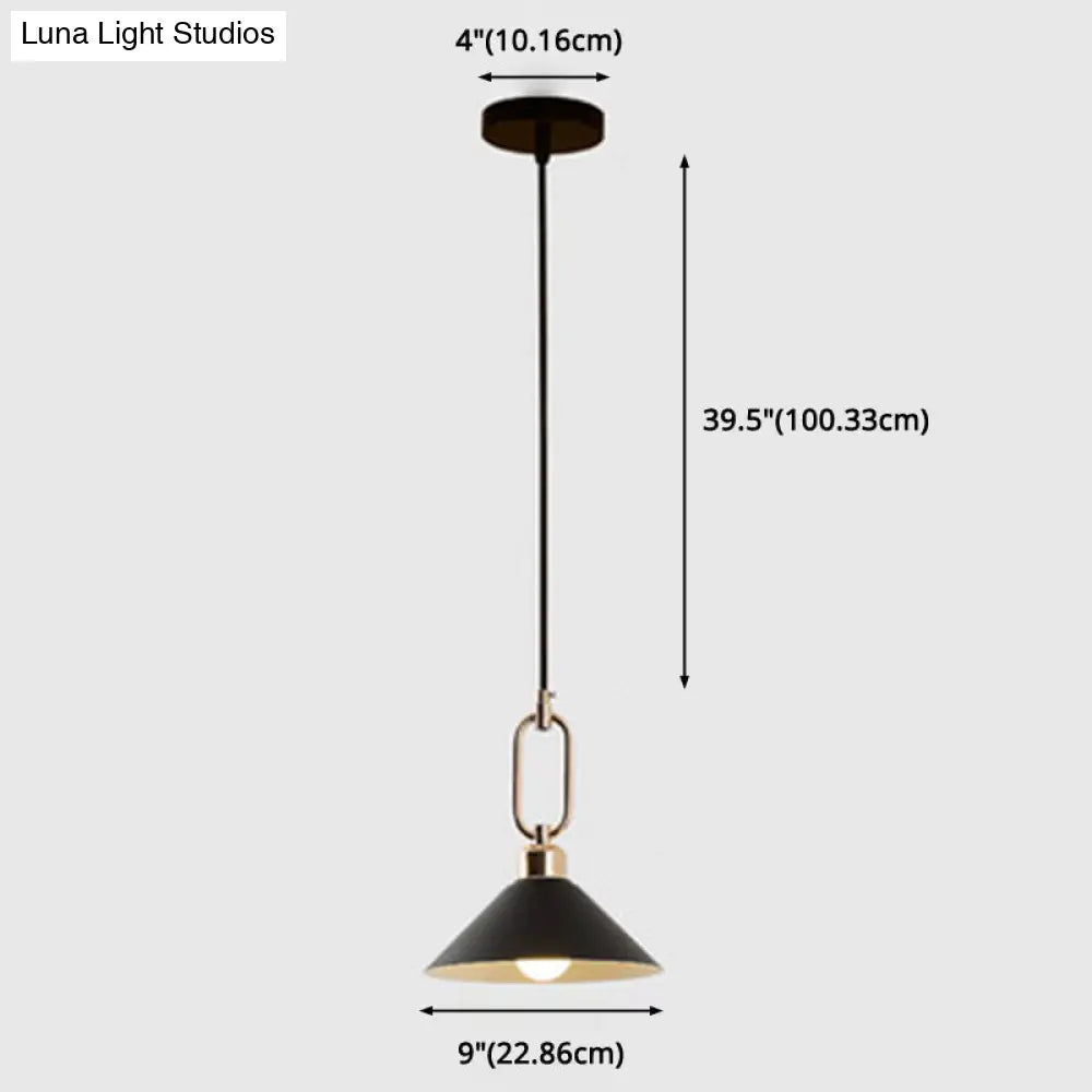 Modern Macarons Umbrella Pendant Light With Metal Ring - Stylish Lighting