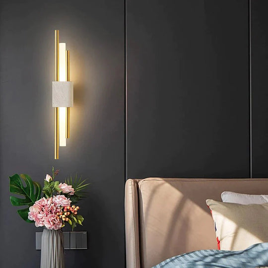 Modern Marble Led  Wall Lamp For Living Room Bedroom Bathroom Loft Decor