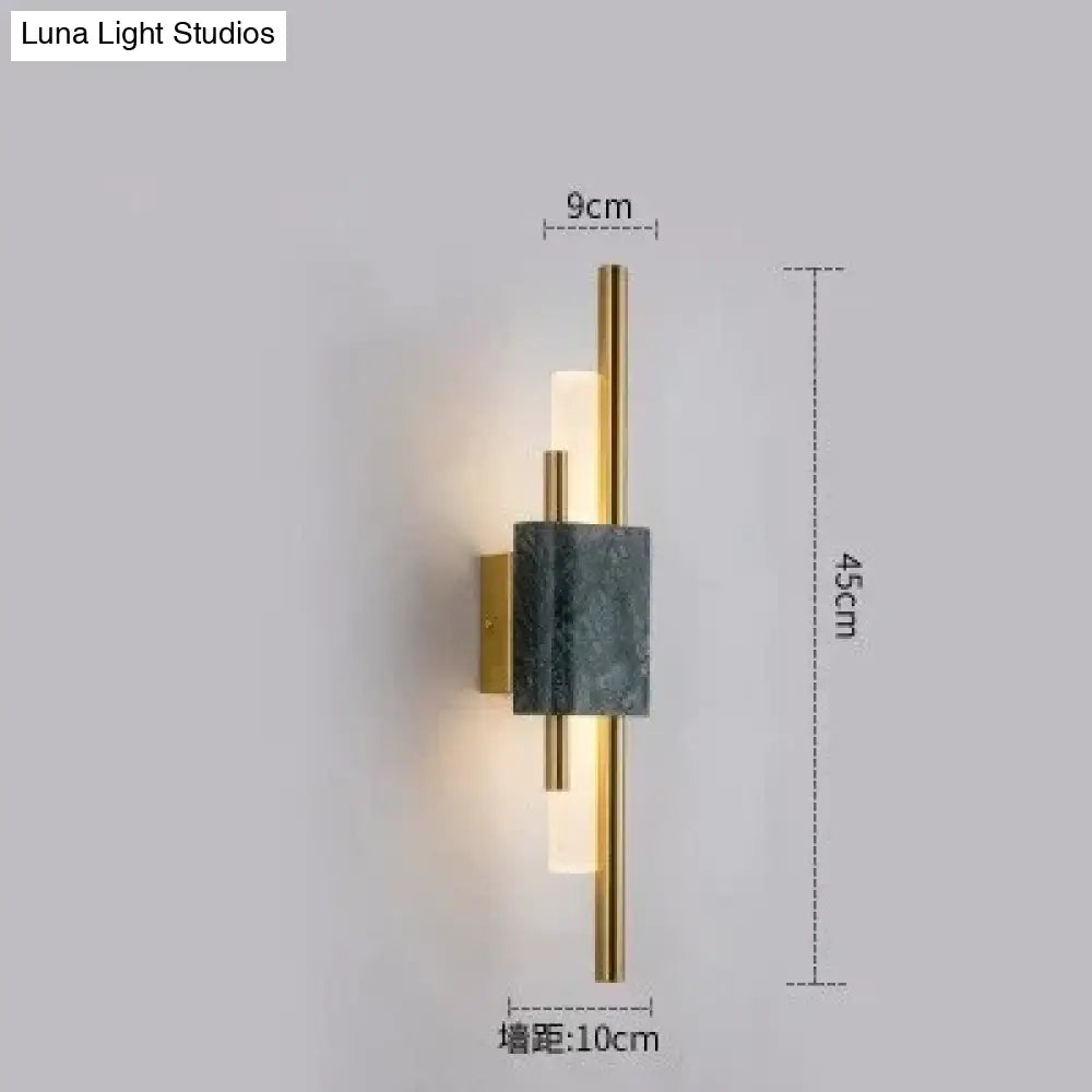 Modern Marble Led Wall Lamp For Living Room Bedroom Bathroom Loft Decor Light