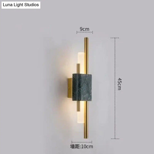 Modern Marble Led Wall Lamp For Living Room Bedroom Bathroom Loft Decor Light