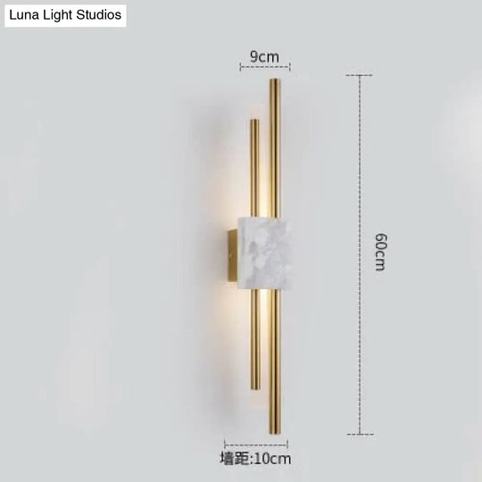 Modern Marble Led Wall Lamp For Living Room Bedroom Bathroom Loft Decor Light