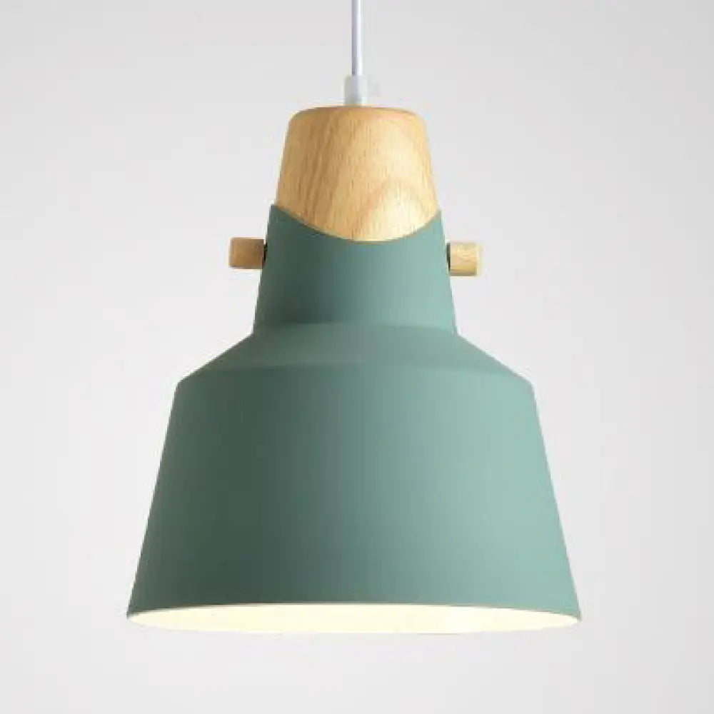 Modern Metal Bell/Dome Pendant Ceiling Light - 1 8.5’/14’ Dia Pink/Yellow/Green Green / 8.5’