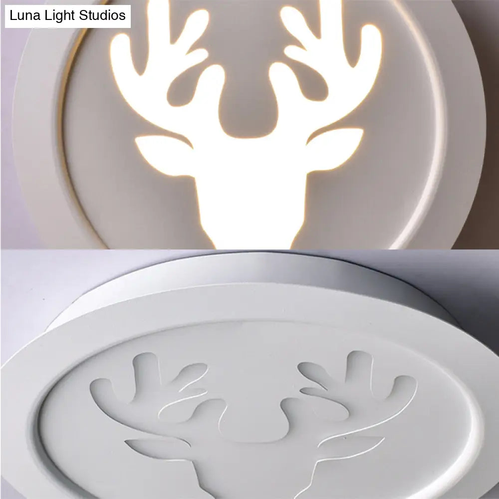 Modern Metal Deer Bedroom Wall Lamp Sconce