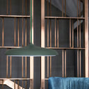 Modern Metal Disk Ceiling Pendant Light - 10’/16’ Diameter 1 White/Pink/Yellow Warm/White