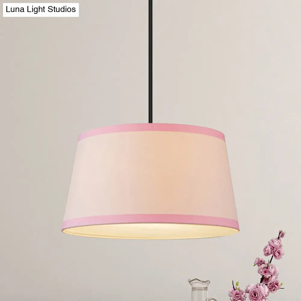 Modern Metal Drum Hanging Light For Dining Room Decor