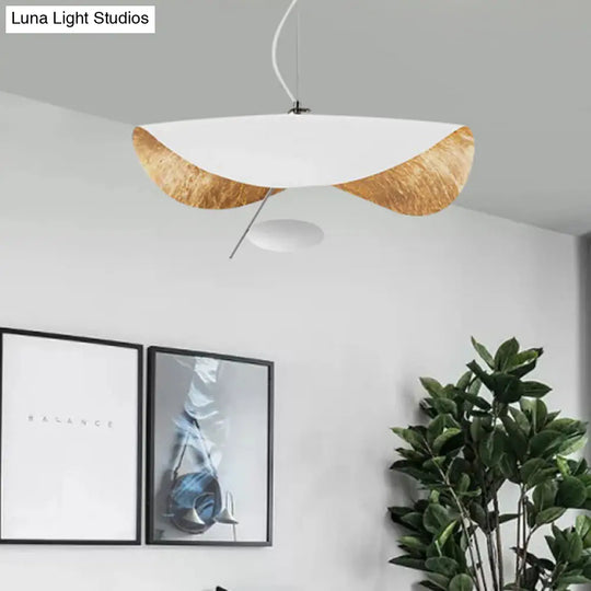 Modern Metal Geometric Pendant Light Kit - 16/23.5 Wide 1 White/Black Down Lighting For Living Room