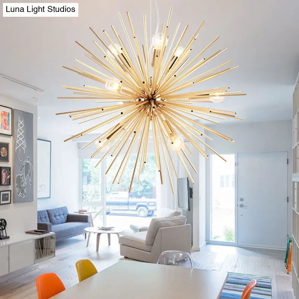 Modern Metal Led Gold Sputnik Chandelier Pendant Light 20.5/22.5 Diameter