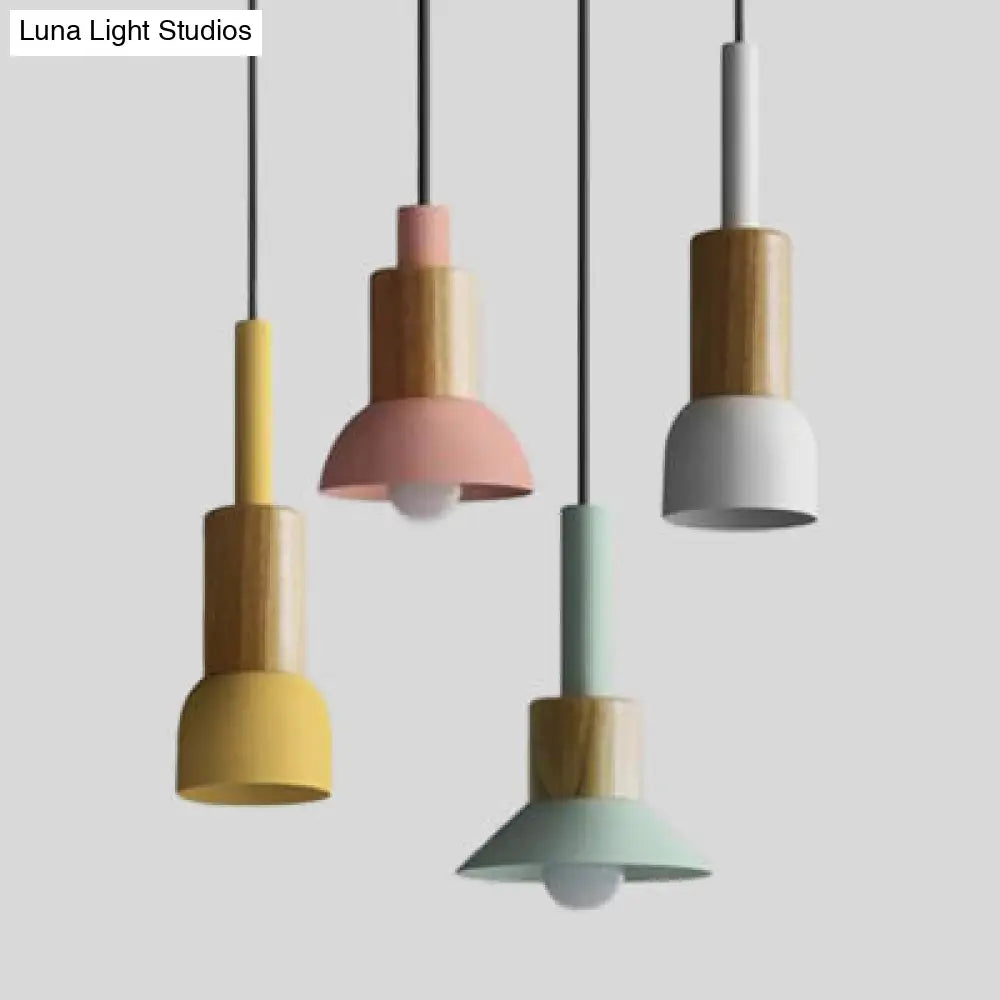 Modern Metal Pendant Light With 1 And Multiple Color Options