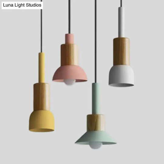 Modern Metal Pendant Light With 1 And Multiple Color Options