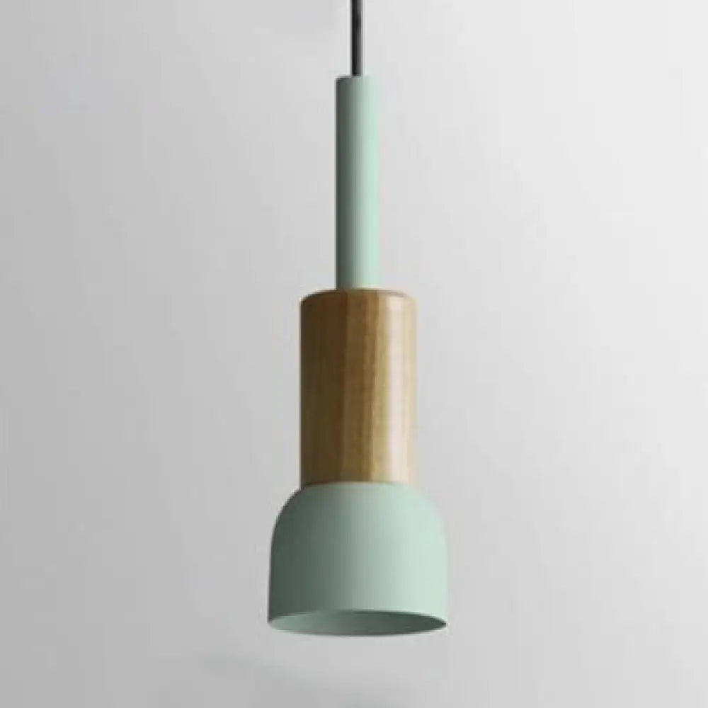 Modern Metal Pendant Light With 1 And Multiple Color Options Green / Barrel