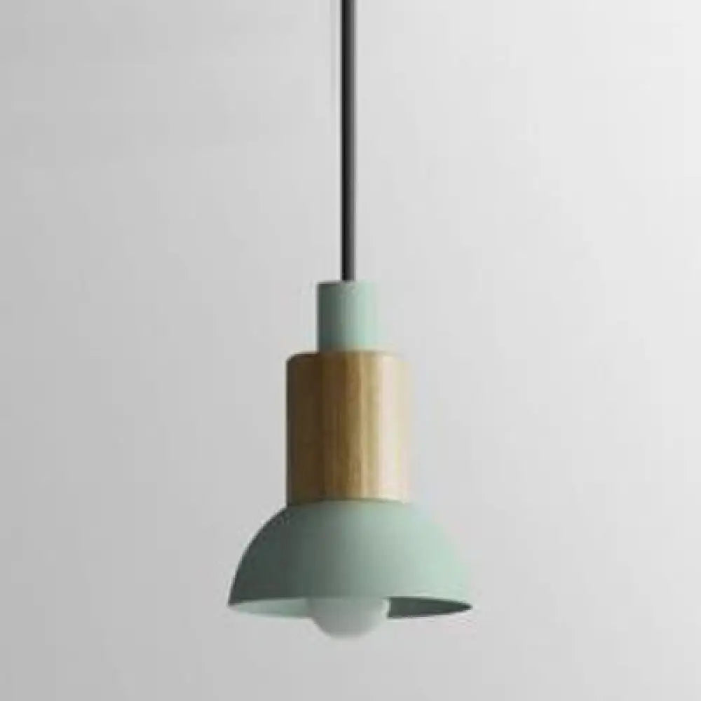 Modern Metal Pendant Light With 1 And Multiple Color Options Green / Bowl