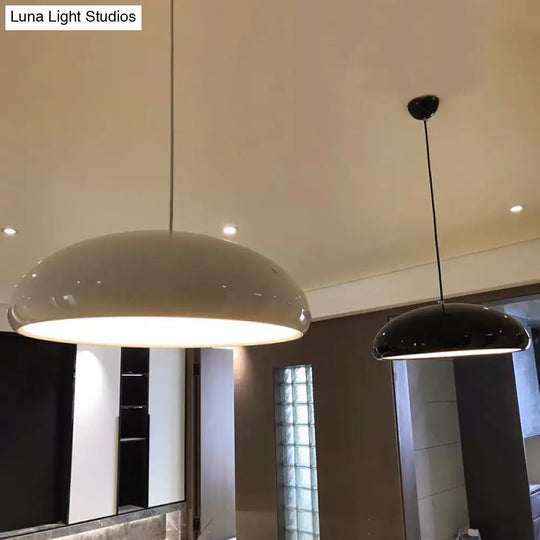 Modern Metal Pendant Light With Bowl Shade For Dining Room