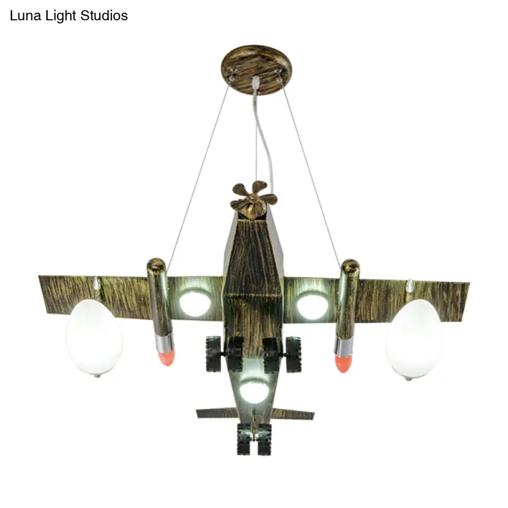 Modern Metal Plane Pendant Lights For Boys Bedroom Or Shop