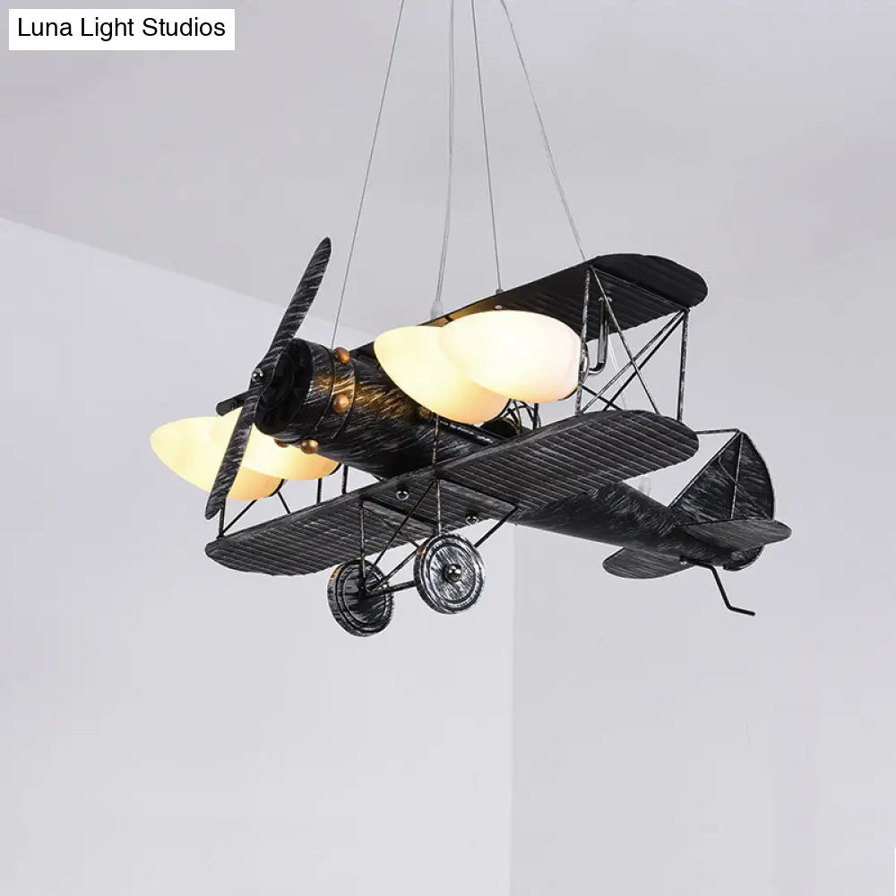 Modern Metal Plane Pendant Lights For Boys Bedroom Or Shop