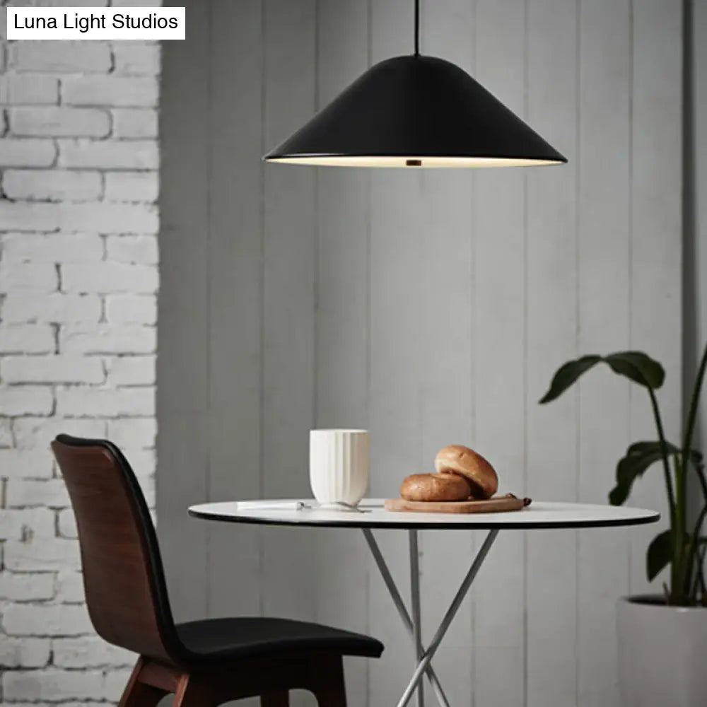 Modern Tapered Suspension Light In Matte Black Chrome And Rose Gold Finish - Perfect For Dining Room