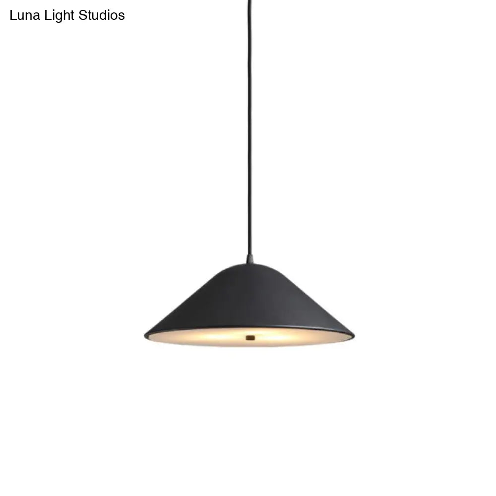 Modern Tapered Suspension Light In Matte Black Chrome And Rose Gold Finish - Perfect For Dining Room