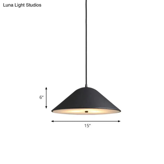 Modern Tapered Suspension Light In Matte Black Chrome And Rose Gold Finish - Perfect For Dining Room